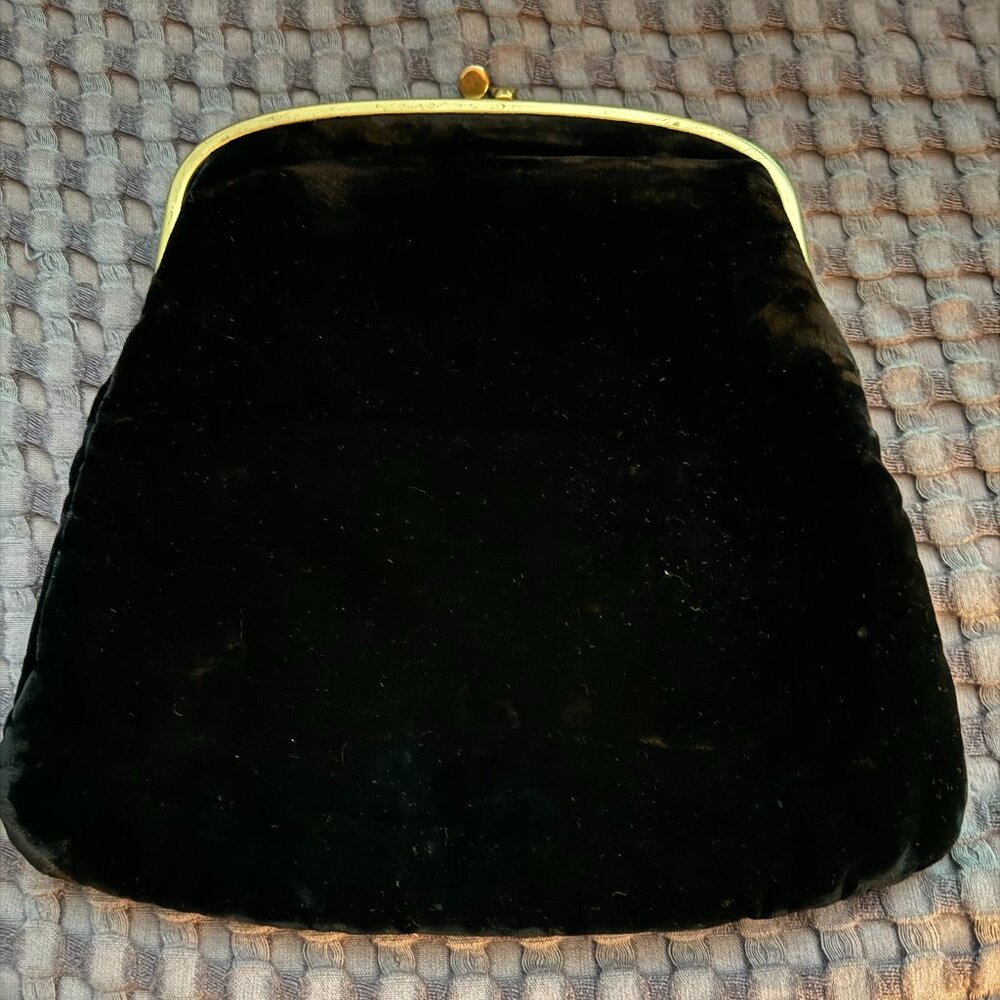 Vintage Ingber Evening Bag Clutch with Kiss Snap Closure RARE FIND